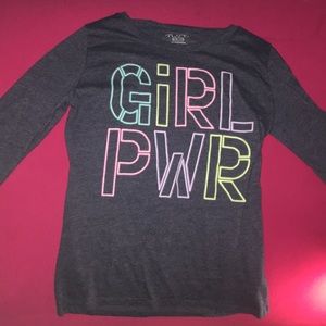 Navy blue long sleeved shirt